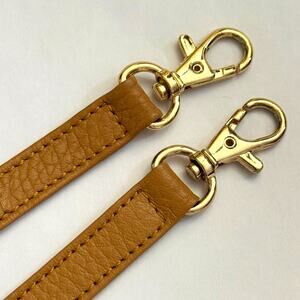 Crossbody Strap Bandolier Vegan Leather Gold Lobster Hooks NEW High Quality RARE